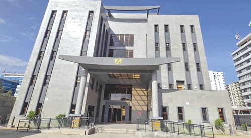 Front view of the newly inaugurated chancery in Addis Ababa, Ethiopia