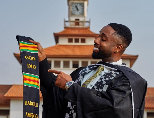 Actor Harold Amenyah bags Master's from UG, says PhD Next