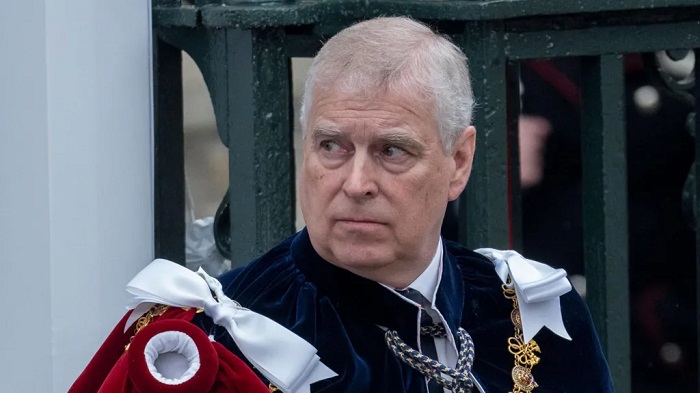 Andrew Mountbatten-Windsor was pictured wearing Order of the Garter robes at his brother's coronation in 2023