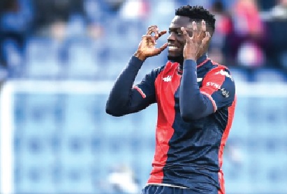 Caleb Ekuban has been offered a three-year contract extension by Genoa