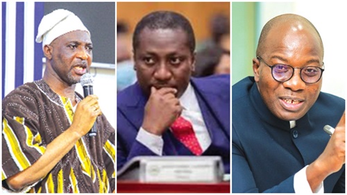 Mohammed Mubarak Muntaka – Minister for the Interior, Alexander Afenyo-Markin – Minority Leader, Mahama Ayariga – Majority Leader