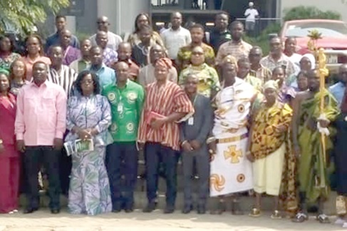 Dignitaries after the lecture
