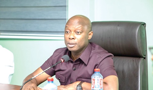 Dr Hugh C.A. Brown, the Chief Executive of the Forestry Commission, addressing the media