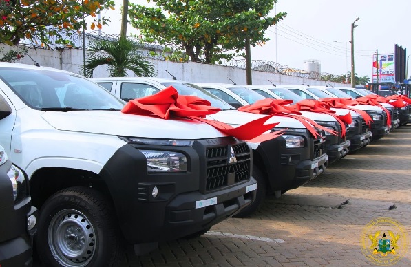 The fleet includes ten pick-up trucks,  two forklifts one articulated delivery vehicle