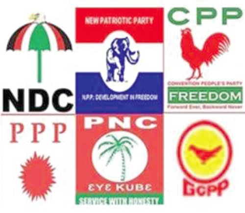 How do Ghanaians feel about political parties?