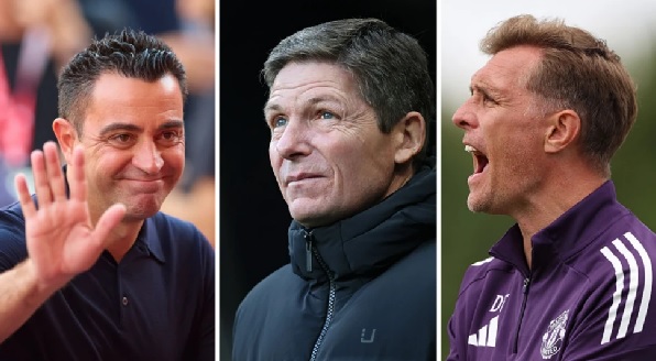 Xavi, Oliver Glasner and Darren Fletcher