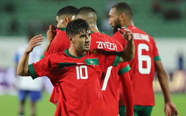  Brahim Díaz of Morocco leads the chart with four goals 