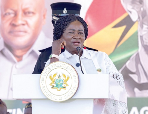 Prof. Jane Naana Opoku-Agyemang speaking at the event