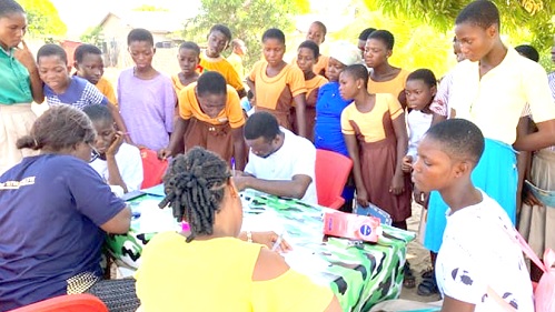 The participants taking part in screening for sexually transmitted infections in the Anloga District