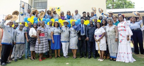 Management of Korle Bu Teaching Hospital and the Rotary Club of Accra–Airport  after the commissioning