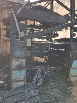 The charred remains Guda has been deposited at the St Xavier hospital at Assin Fosu