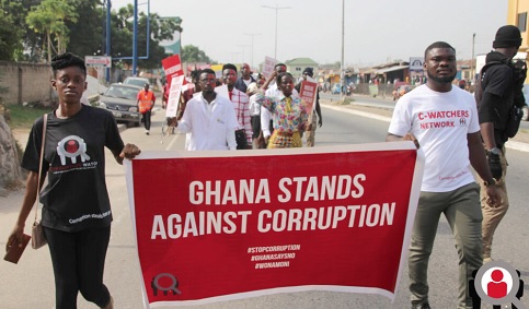FLASHBACK: Some Ghanaians protesting against corruption