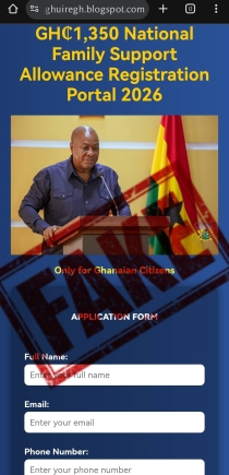 MoGCSP warns public against fake GH¢1,350 social support scheme