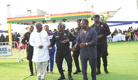 Christian Tetteh Yohuno, Inspector General of Police, dancing at the 2025 WASSA get-together.  Picture: BENEDICT OBUOBI