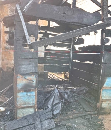 The charred remains Guda has been deposited at the St Xavier hospital at Assin Fosu