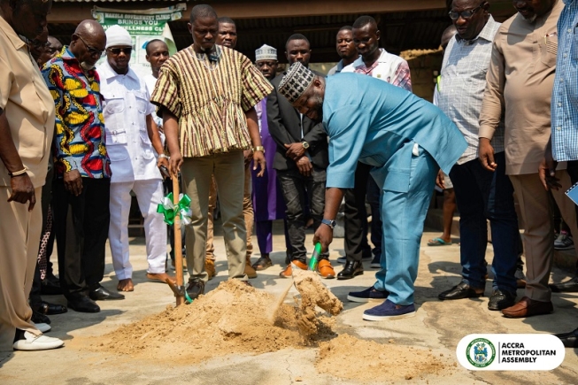AMA begins six infrastructure projects across Accra to boost education, health and basic services