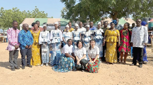 Emmanuel Obeng (2nd from left),  Country Director of JOICFP, with graduates and other dignitaries at the ceremony 