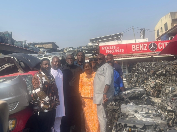 Trade Minister urges Abossey Okai Spare parts dealers to reduce prices as cedi strengthens