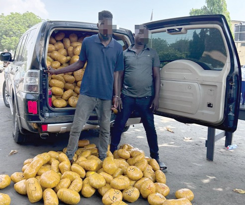 The consignment of suspected narcotic drugs and the suspects