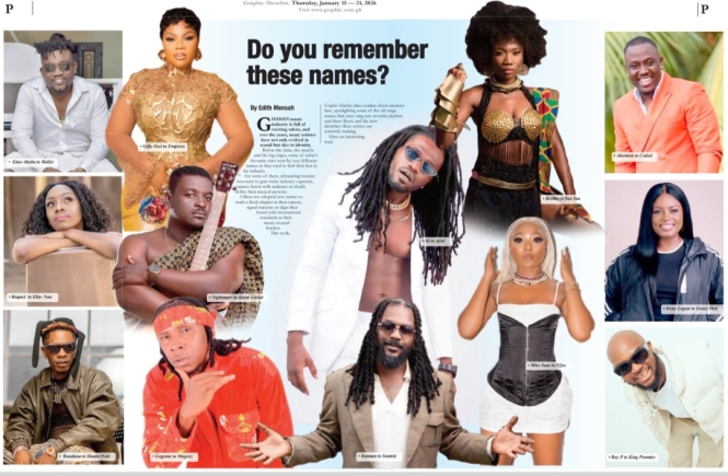 Do you remember these names? Ghanaian artistes before the switch