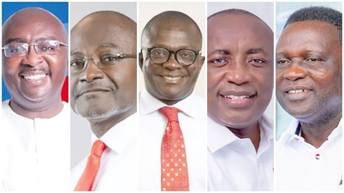 Dr Mahamudu Bawumia, Ken Ohene Agyapong, Dr Bryan Acheampong, Kwabena Agyei Agyepong, Dr Yaw Osei Adutwum
