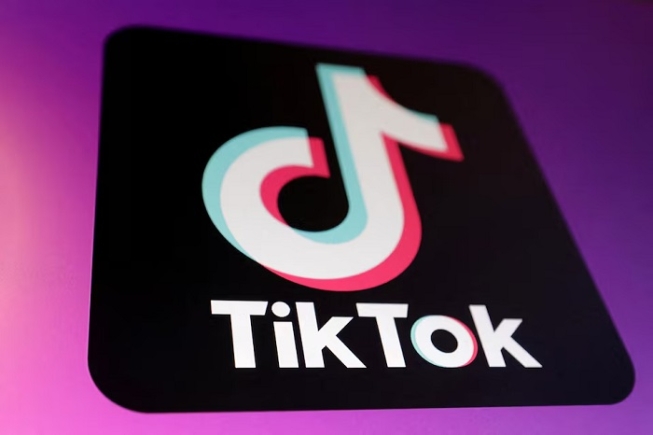 The TikTok app logo is seen in this illustration taken January 16, 2025. REUTERS/Dado Ruvic/Illustration/File Photo