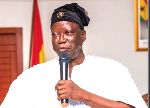 Donatus Akamugri Atanga (right), Upper East Regional Minister, speaking during the event