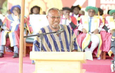 Dr Clement Apaak, Deputy Minister of Education, addressing the congregation