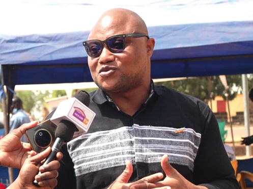 Amos Blessing Amorse, Deputy Chief Executive Officer for E-Waste Fund, addressing the media after the event