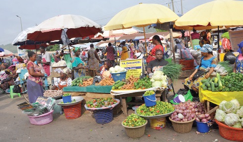 Traders occupying the car park at Ho Asigame with impunity