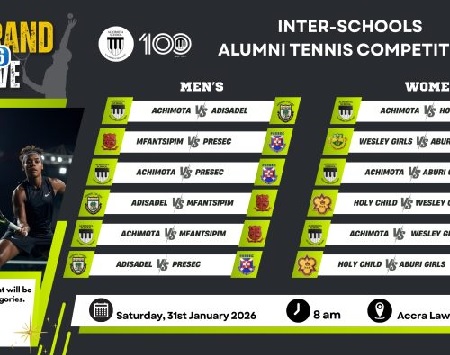 Achimota School hosts Inter-School Alumni Tennis Competition
