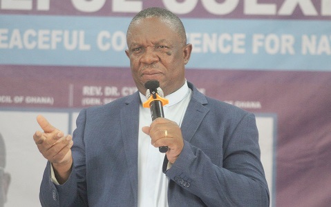 Rev. Dr Cyril G K Fayose, General Secretary, Christian Council of Ghana.  Picture: ESTHER ADJORKOR ADJEI
