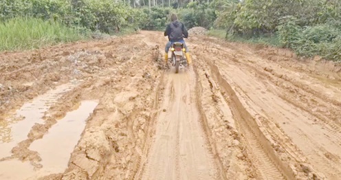 One of the roads linking the communities