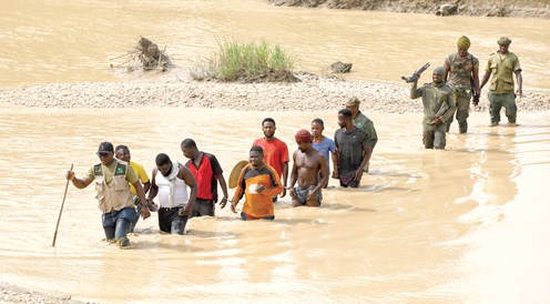 Some illegal miners arrested in the Oda River Forest Reserve.