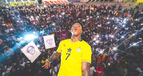 iShowSpeed at the Black Star Square in Accra