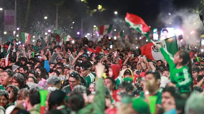 More than one million people took to the streets of Mexico City following Mexico's win over Ecuador in the World Cup knockout stages, the city government said