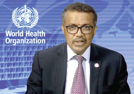 WHO DG Dr Tedros Adhanom Ghebreyesus