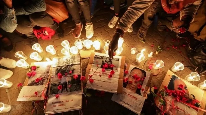 Vigils were held for Sharon Otieno and other women who had been killed