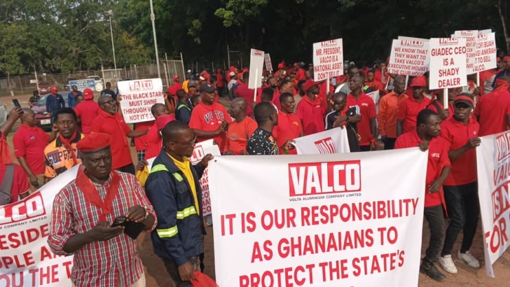 VALCO workers stage protest over alleged privatisation plans