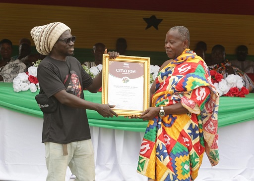 OSAGYEFO honoured for humanitarian service to Okurase
