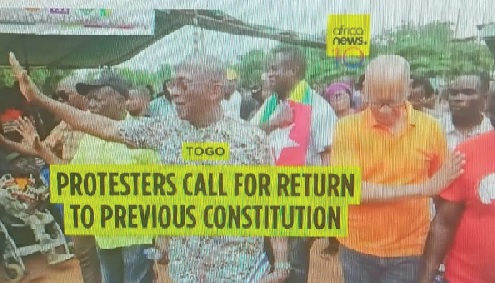 Protesters in Togo
