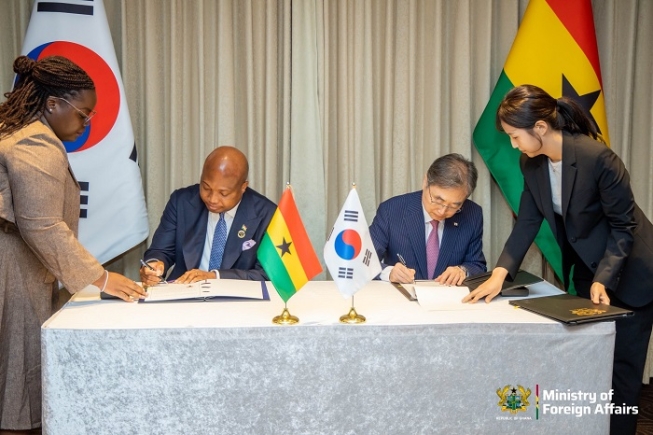Ghana and South Korea sign visa waiver agreement for diplomatic, service passport holders