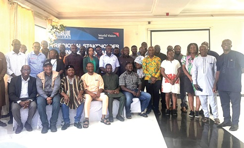 Officials of World Vision Ghana and the MDAs