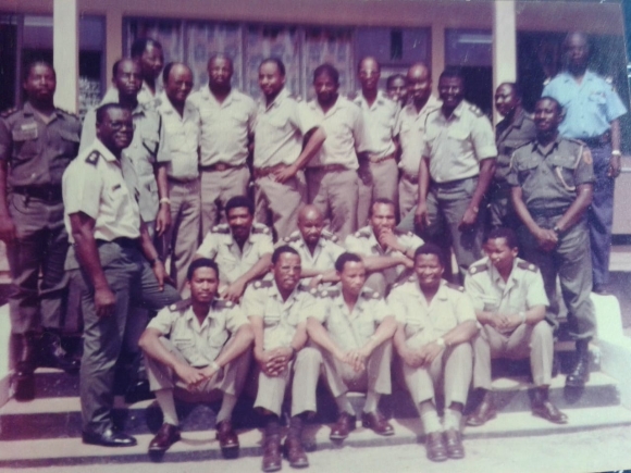 This is a photo of the South African officers Ghana trained for their independence in 1994. One of them in later years became a CDS and visited Ghana