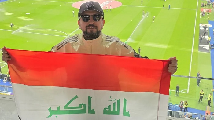 Iraqi fan Abdulla Adnan has been unable to get a visa to travel to the US to see his country play