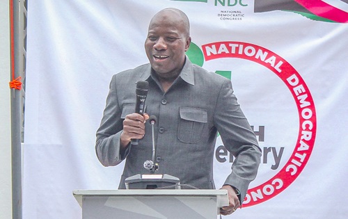 Mahama Ayariga, Majority Leader speaking at the ceremony