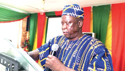 Donatus Akamugri Atanga, Upper East Regional Minister, speaking at the event