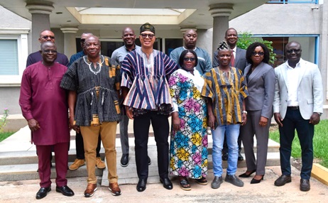 Eric J. Biliguo (2nd from left), Chairman of the Board of Directors of GWL, and Adam Mutawakilu (3rd from left), Managing Director of GWL, with some of the members of the Board after the inauguration