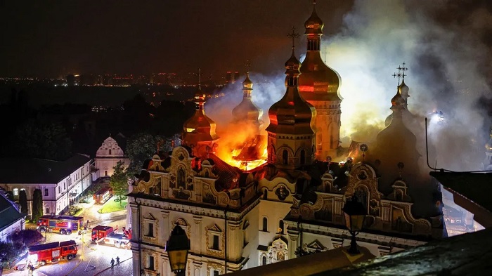 Reuters The Dormition Cathedral is a religious and cultural symbol for Ukraine's people