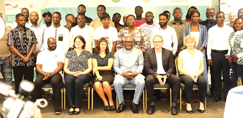 Dignitaries and participants after the closing ceremony. Picture EDNA SALVO KOTEY